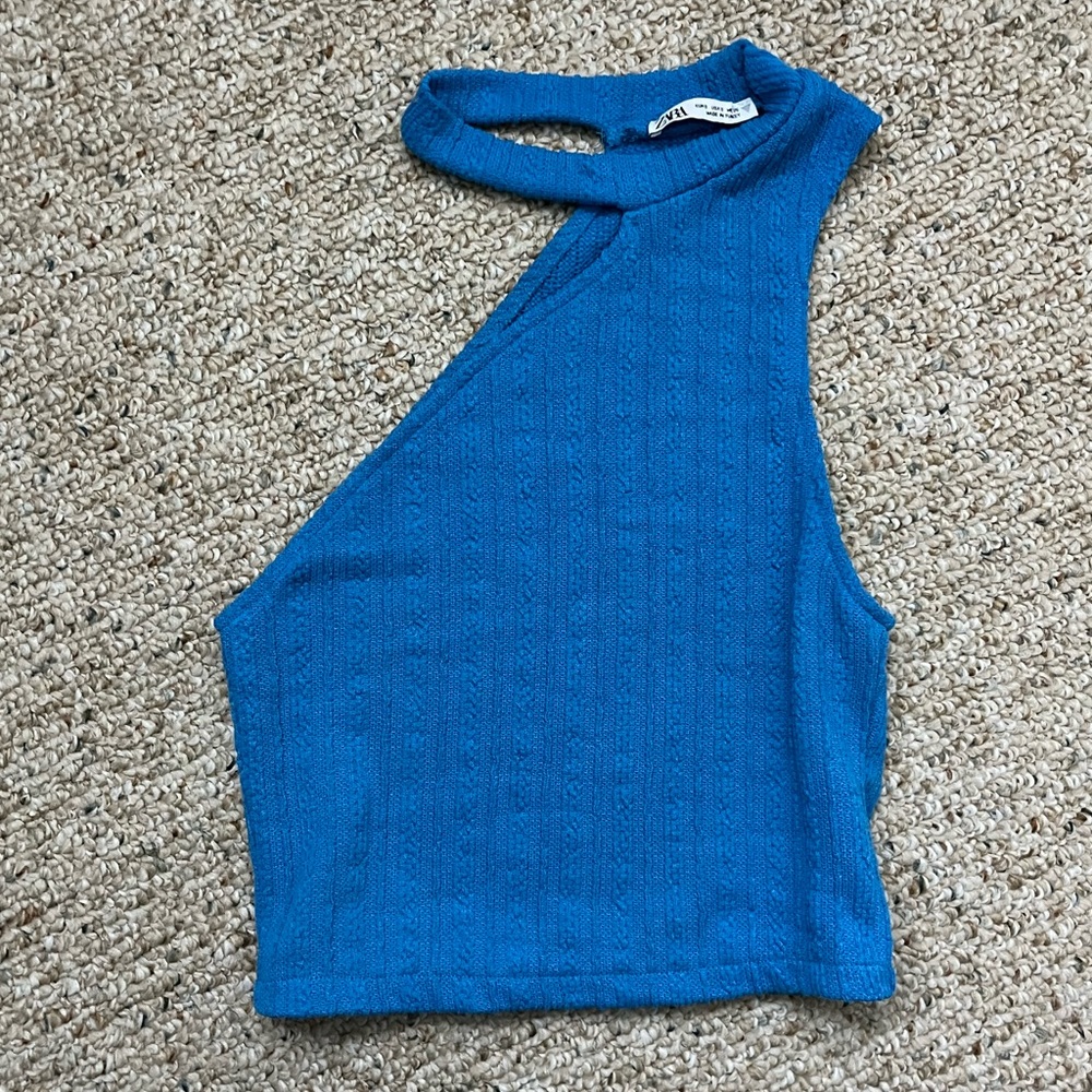 Zara One Shoulder Crop Top